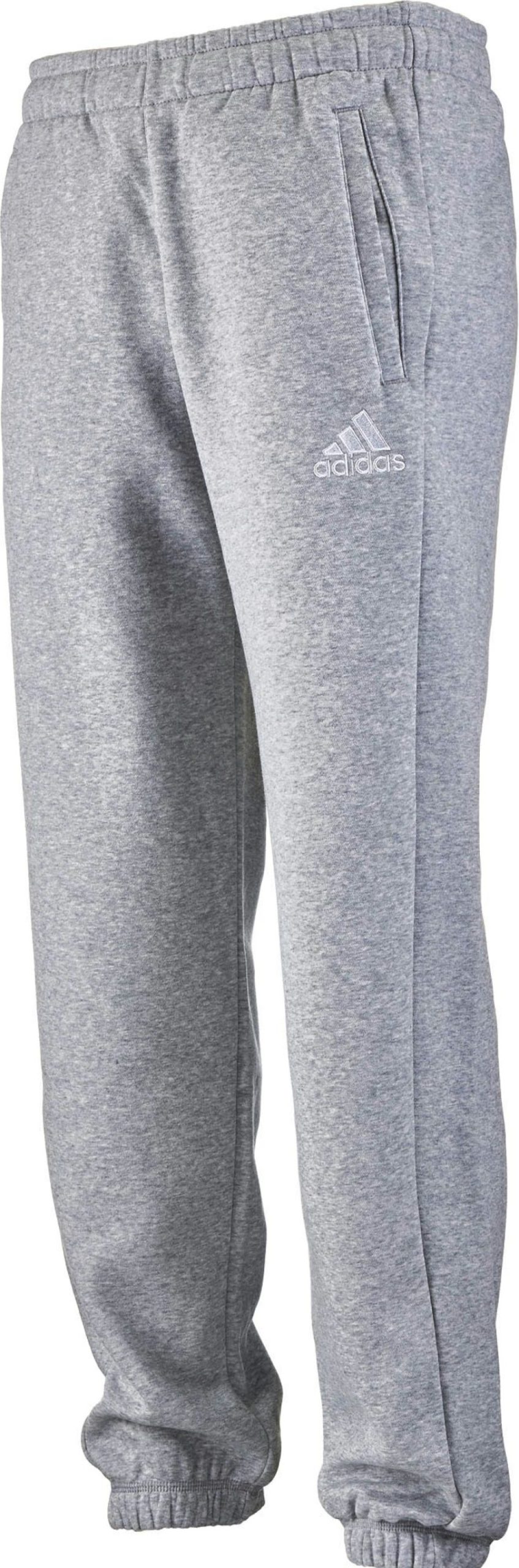 Soccer Apparel * | Adidas Kids Core 15 Sweatpants Medium Grey Heather/White Soccer Pants