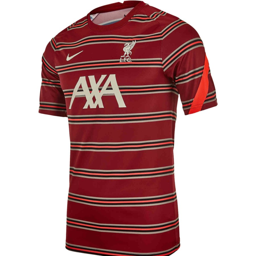 Soccer Apparel * | Nike Liverpool Home Pre-Match Top 2021/22 Soccer Shirts