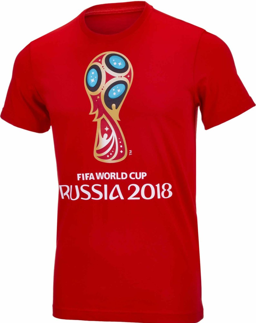 Soccer Apparel * | Adidas World Cup Emblem Tee Youth Red Soccer Shirts