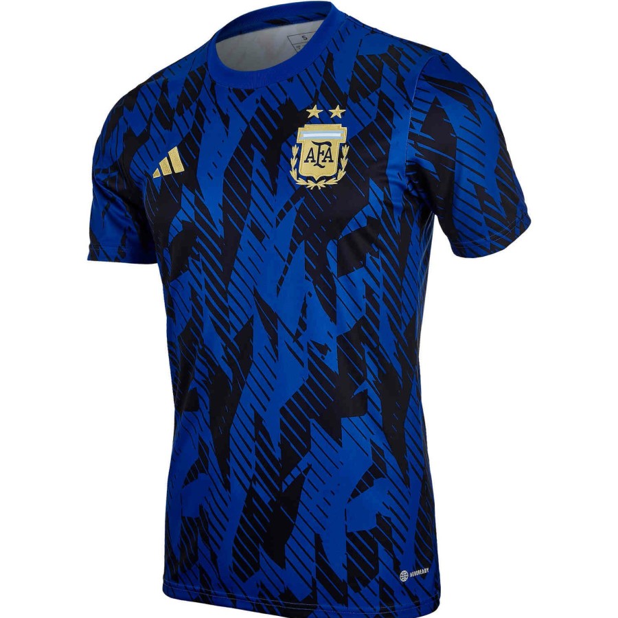 Soccer Apparel * | Kids Adidas Argentina Lifestyle Pre-Match Top 2022 Soccer Shirts