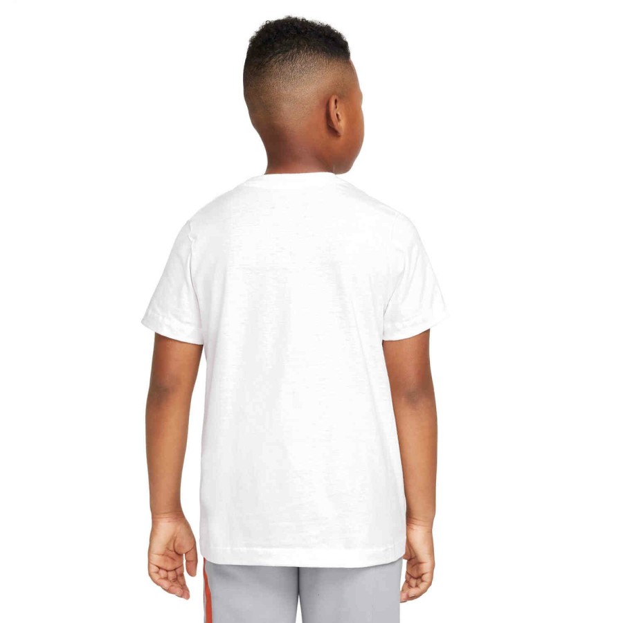 Soccer Apparel * | Kids Nike Futura Tee White Soccer Shirts