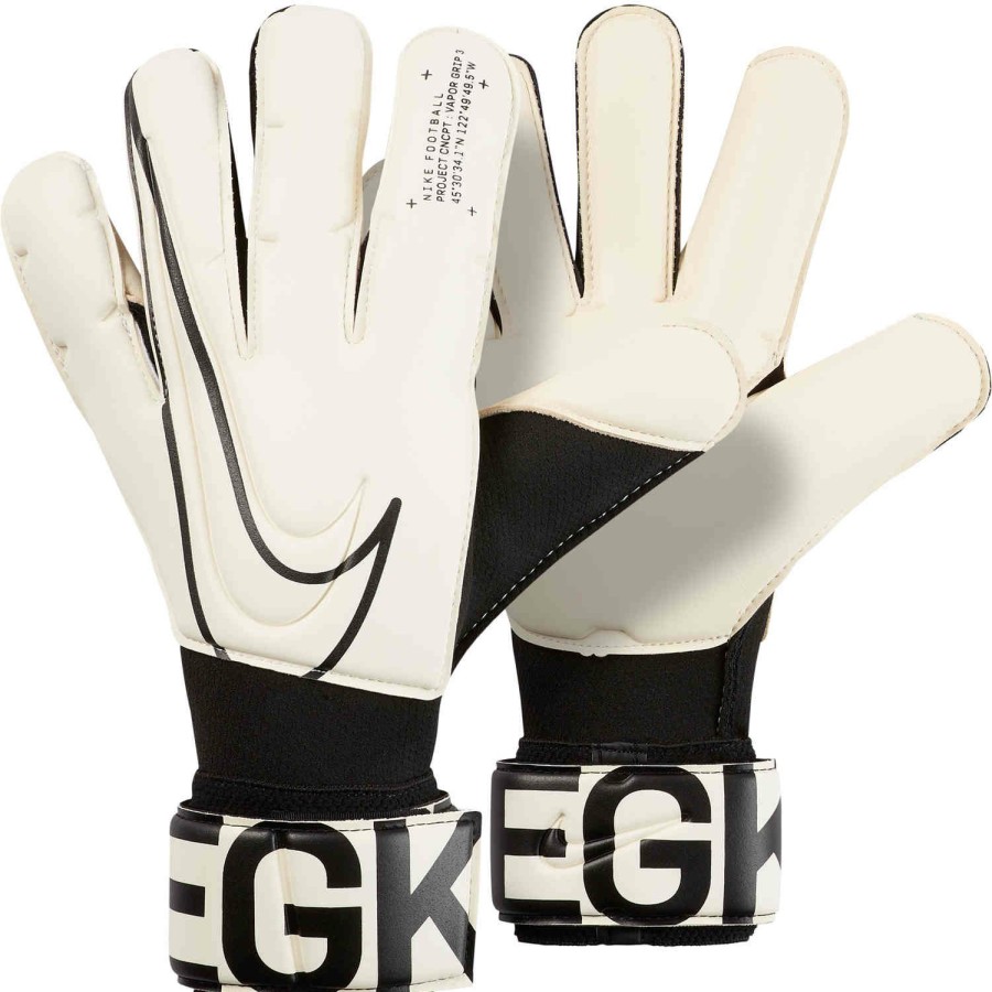 Soccer Equipment * | Nike Vapor Grip3 Goalkeeper Gloves White/Black Soccer Equipment