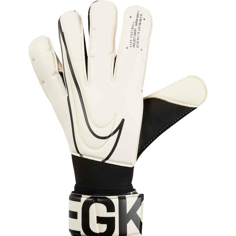 Soccer Equipment * | Nike Vapor Grip3 Goalkeeper Gloves White/Black Soccer Equipment