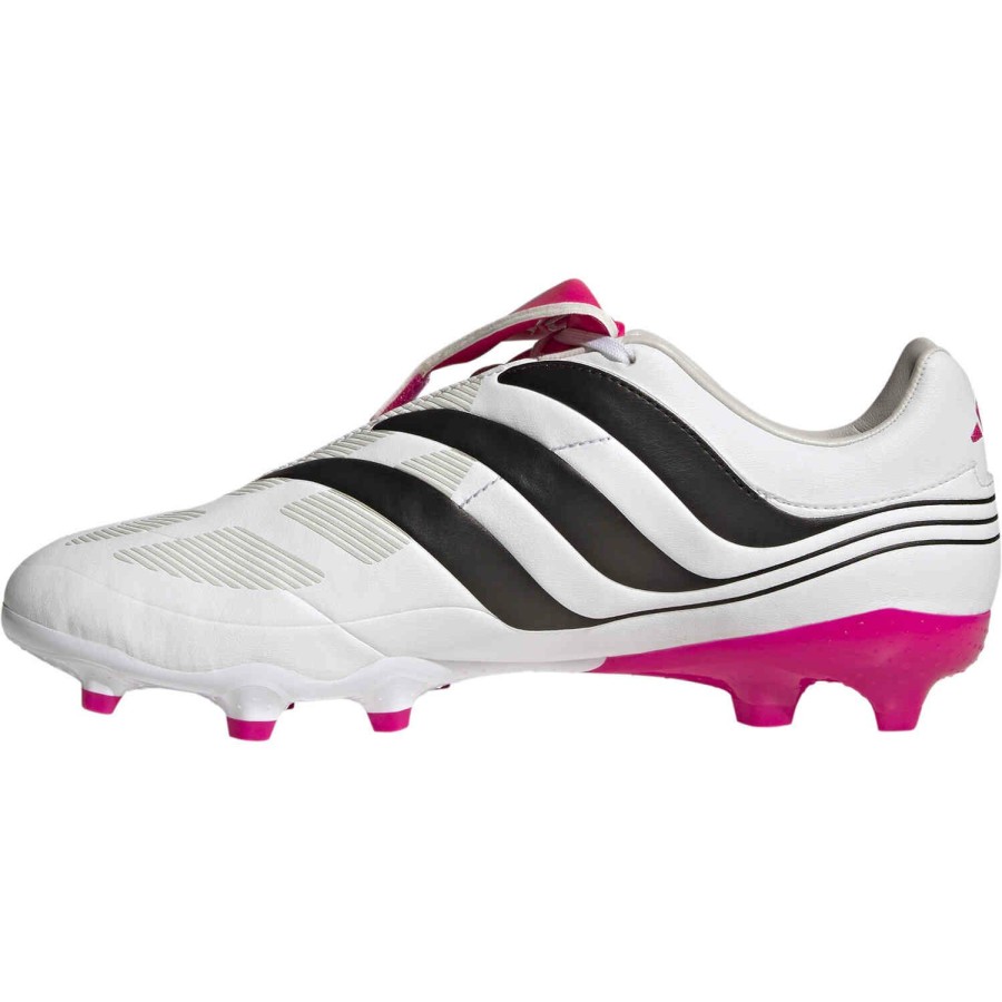 Soccer Shoes * | Adidas Predator Precision.3 Fg White & Black With Team Shock Pink 2 Soccer Shoes