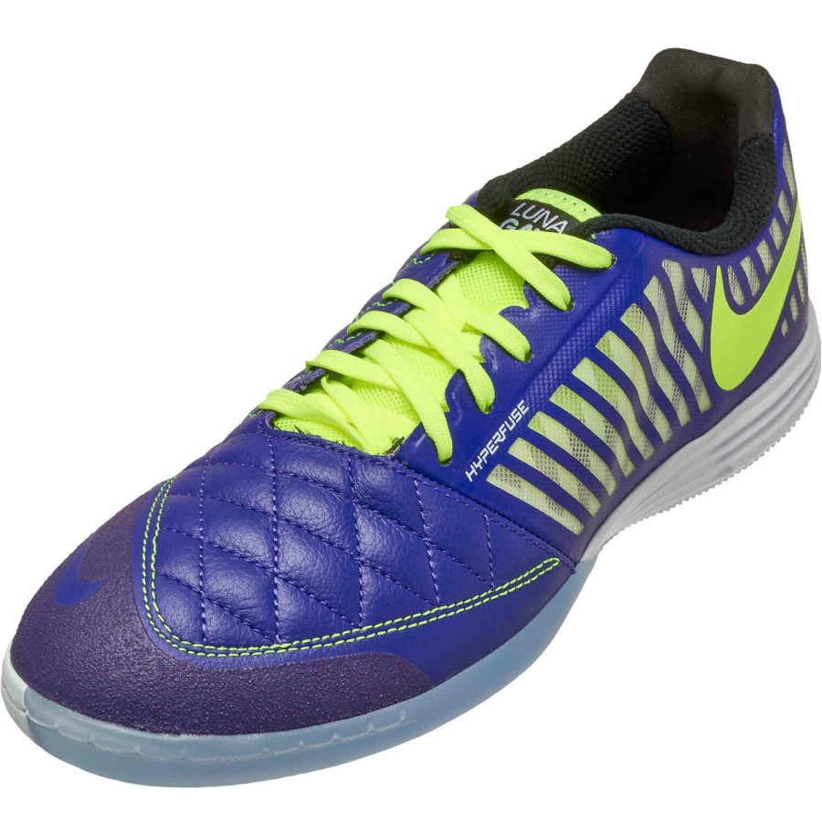 Soccer Shoes * | Nike Lunargato Ii Ic Electro Purple & Volt With Black With White Soccer Shoes