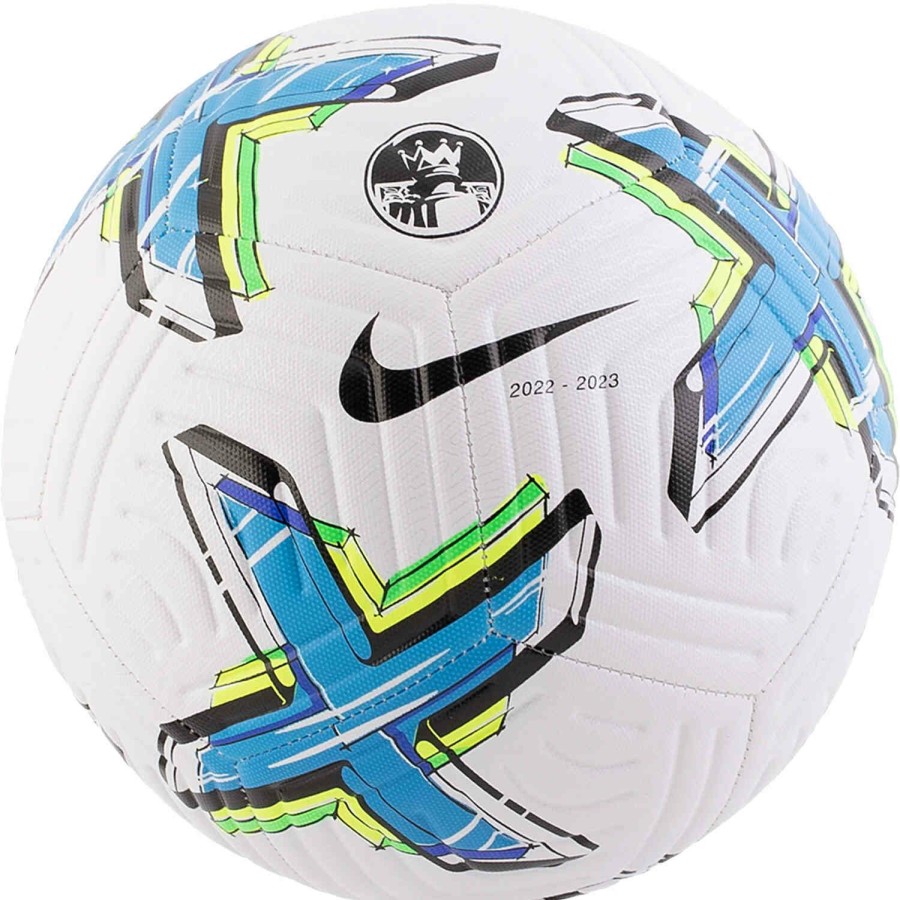 Soccer Equipment * | Nike Premier League Academy Soccer Ball White & Lt Photo Blue With Black Soccer Equipment