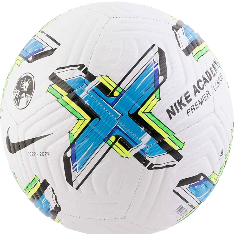 Soccer Equipment * | Nike Premier League Academy Soccer Ball White & Lt Photo Blue With Black Soccer Equipment