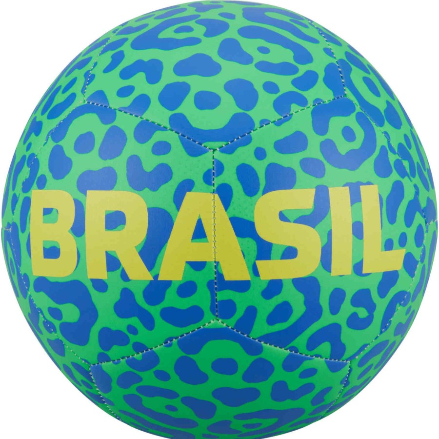 Soccer Equipment * | Nike Brazil Pitch Soccer Ball Green Spark & Dynamic Yellow Soccer Equipment