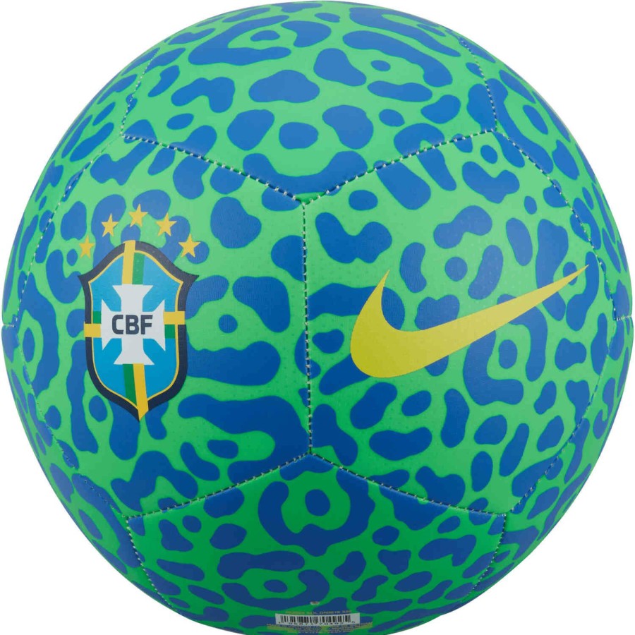 Soccer Equipment * | Nike Brazil Pitch Soccer Ball Green Spark & Dynamic Yellow Soccer Equipment