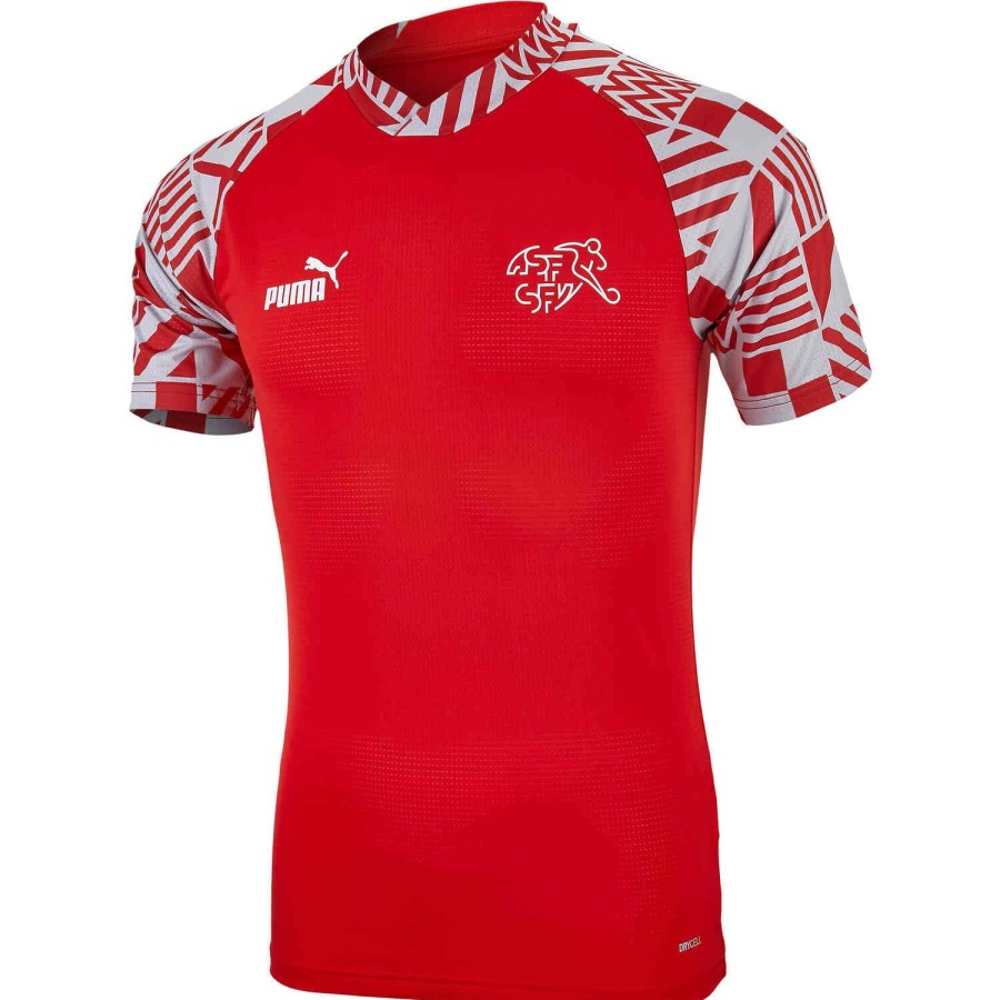 Soccer Apparel * | Puma Switzerland Pre-Match Top 2022 Soccer Shirts