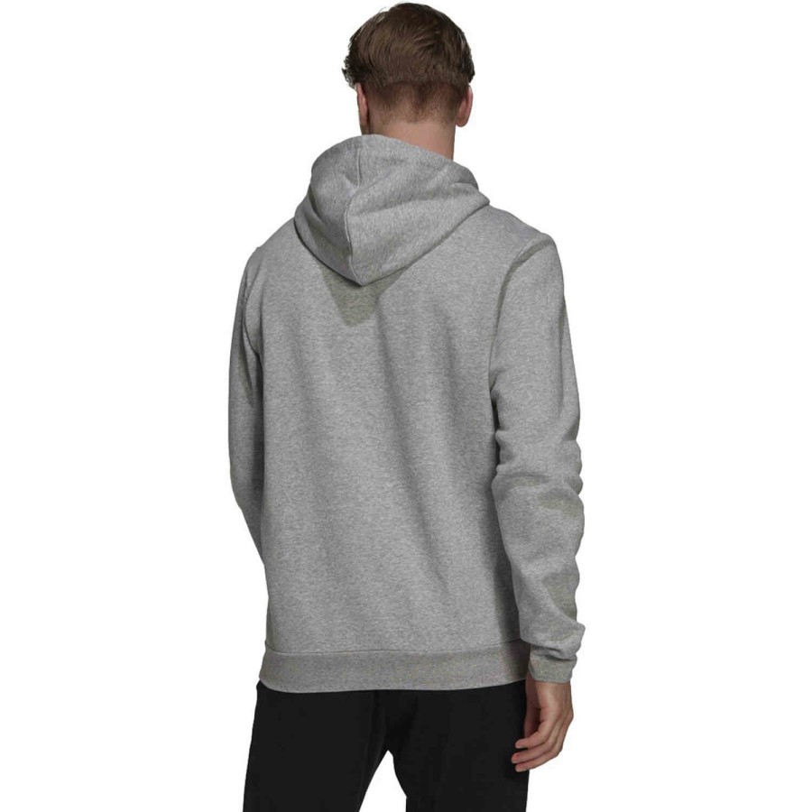 Soccer Apparel * | Adidas Essentials Cozy Hoodie Medium Grey Heather/Black Jackets & Sweatshirts