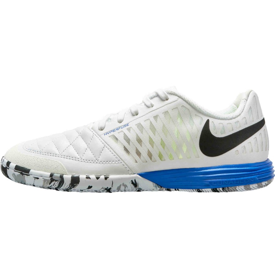 Soccer Shoes * | Nike Lunargato Ii Ic White & Black With Glacier Blue With Racer Blue Soccer Shoes