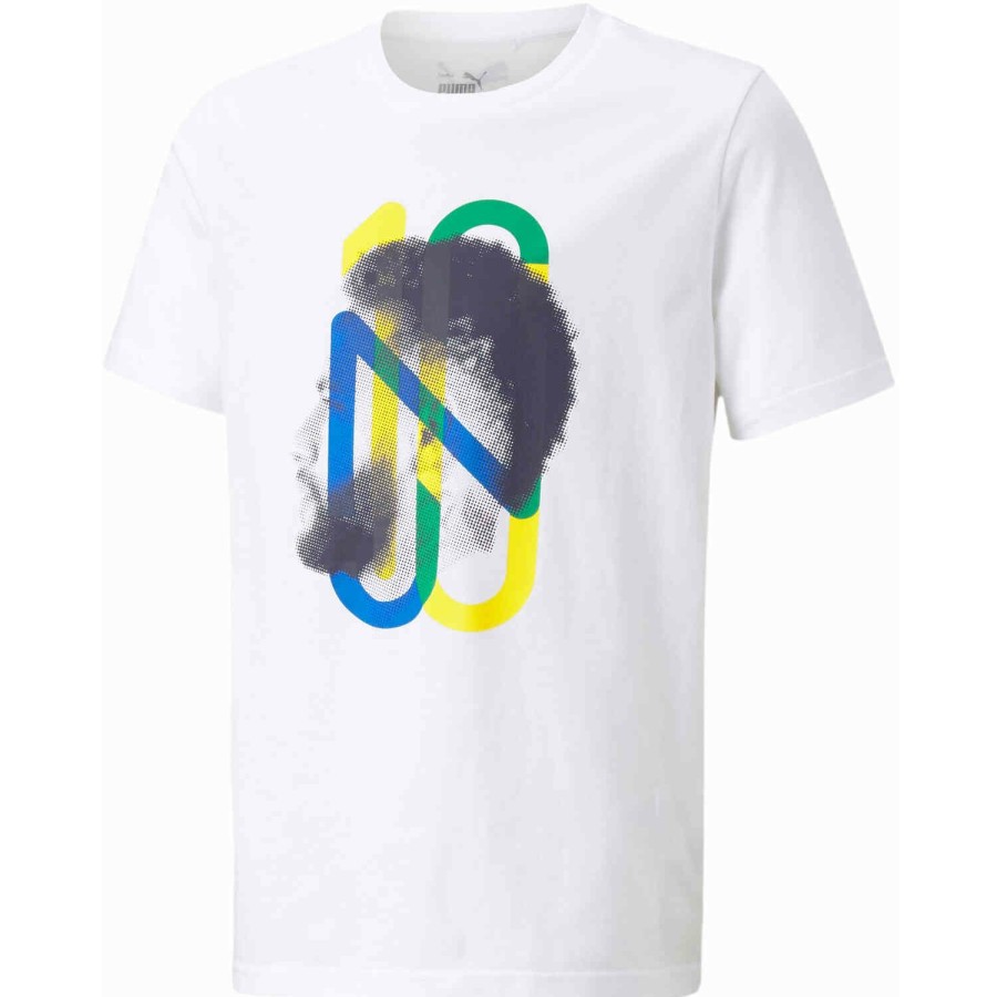 Soccer Apparel * | Kids Puma Neymar Jr Hero Tee White Soccer Shirts