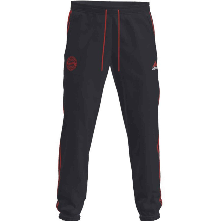 Soccer Apparel * | Adidas Bayern Munich Icons Woven Pants Night Navy Soccer Pants