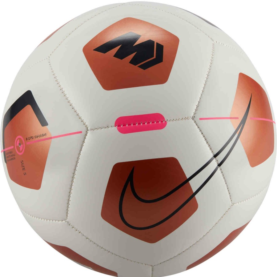 Soccer Equipment * | Nike Mercurial Fade Soccer Ball White & Metallic Copper With Off Noir Soccer Equipment