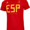 Soccer Apparel * | Adidas Spain Tee Red Soccer Shirts