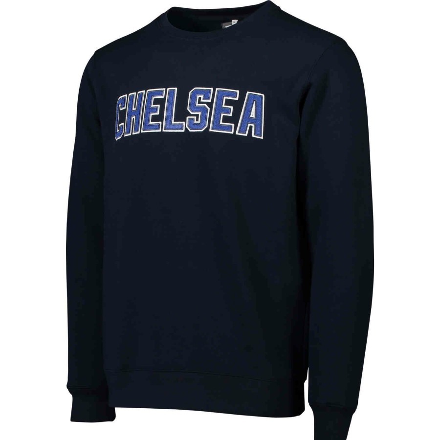 Soccer Apparel * | Chelsea Crew Navy Jackets & Sweatshirts