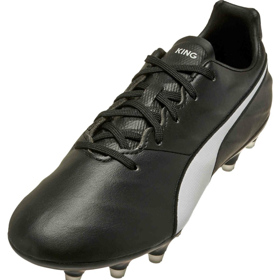 Soccer Shoes * | Puma Vegan King Pro 21 Sl Fg Black & White Soccer Shoes