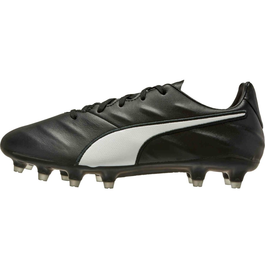 Soccer Shoes * | Puma Vegan King Pro 21 Sl Fg Black & White Soccer Shoes