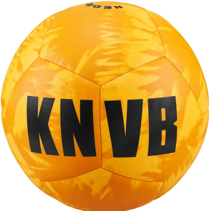 Soccer Equipment * | Nike Netherlands Pitch Soccer Ball Laser Orange & Orange Peel With Black Soccer Equipment