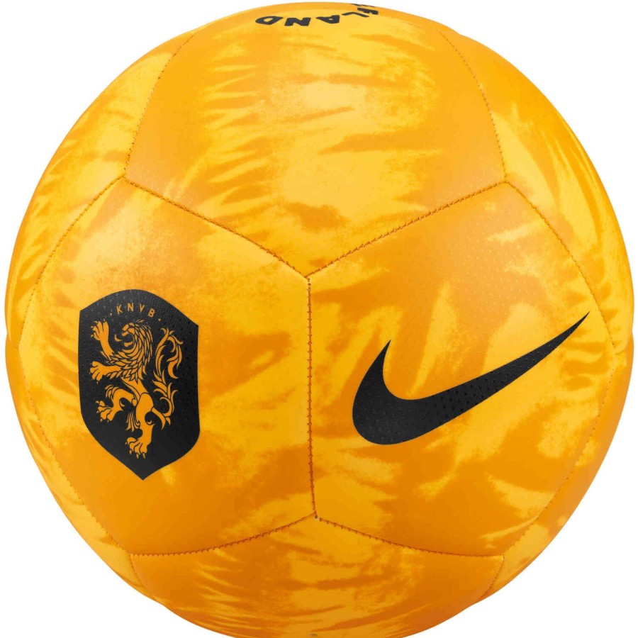 Soccer Equipment * | Nike Netherlands Pitch Soccer Ball Laser Orange & Orange Peel With Black Soccer Equipment