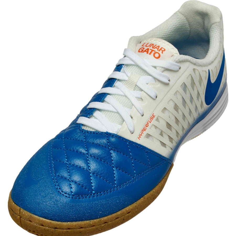 Soccer Shoes * | Nike Lunargato Ii Sail & Blue Jay With White Soccer Shoes