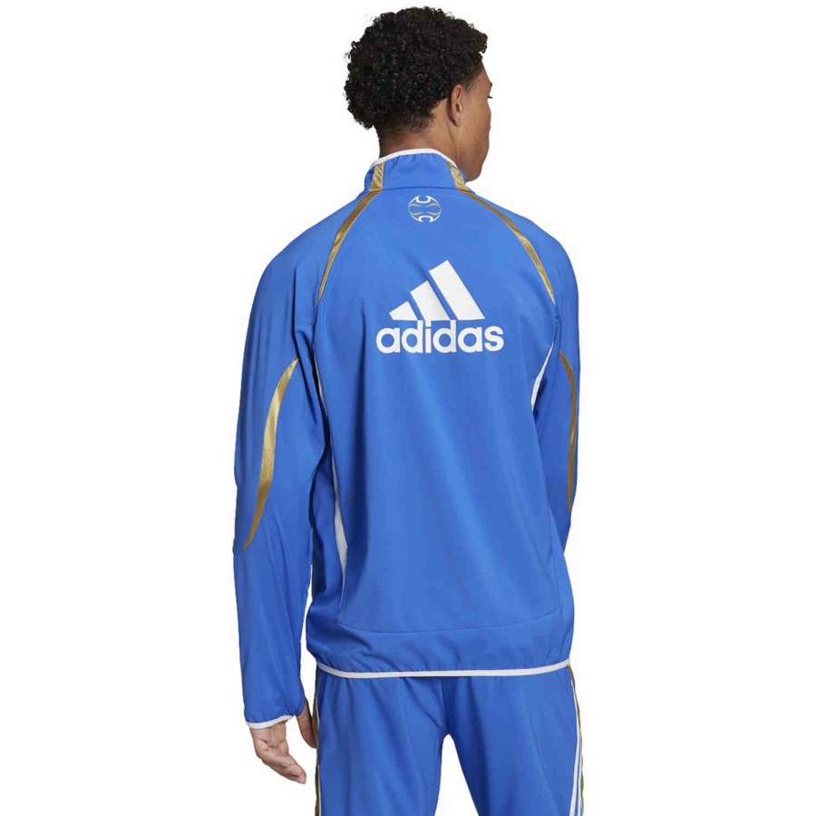 Soccer Apparel * | Adidas Juventus Teamgeist Woven Jacket Hi-Res Blue Jackets & Sweatshirts