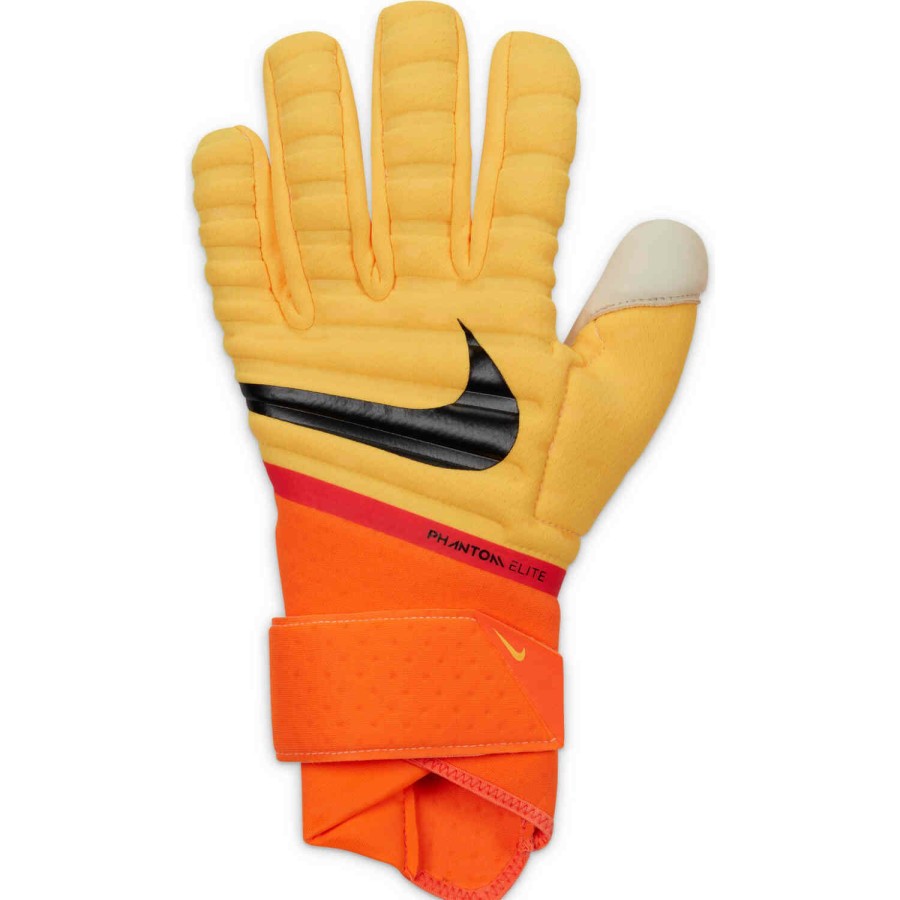 Soccer Equipment * | Nike Phantom Elite Goalkeeper Gloves Laser Orange & Total Orange With Black Soccer Equipment