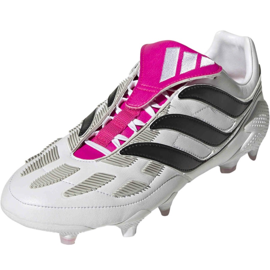 Soccer Shoes * | Adidas Predator Precision.1 Fg White & Black With Team Shock Pink 2 Soccer Shoes