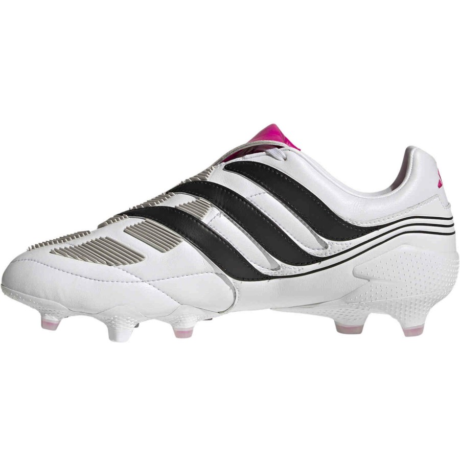 Soccer Shoes * | Adidas Predator Precision.1 Fg White & Black With Team Shock Pink 2 Soccer Shoes