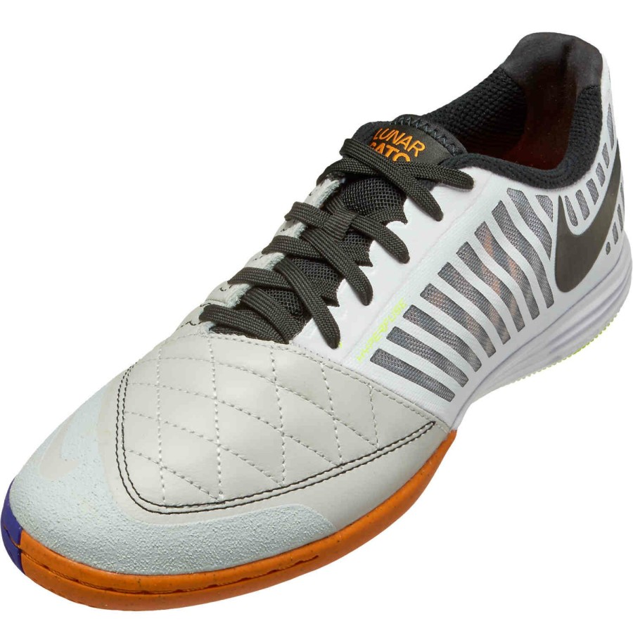 Soccer Shoes * | Nike Lunargato Ii Ic White & Black With Photon Dust With Light Curry Soccer Shoes