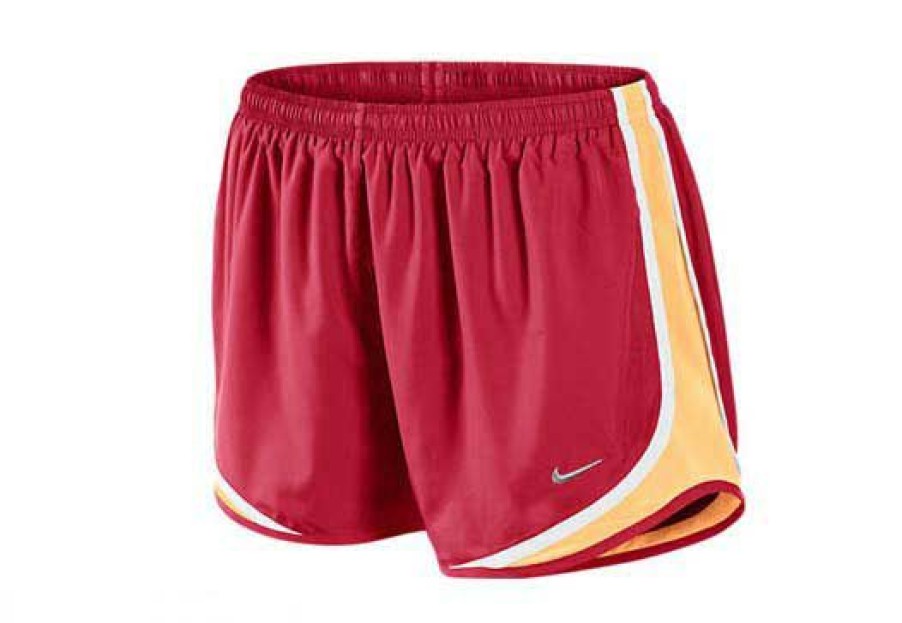 Soccer Apparel * | Nike Womens Tempo Short Hyper Red/White Soccer Shorts