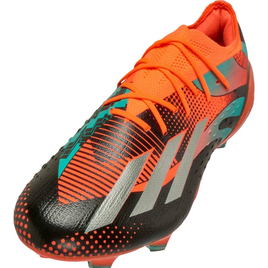 Soccer Shoes * | Adidas Messi X Speedportal.1 Fg Team Solar Orange & Silver Met. With Black Soccer Shoes