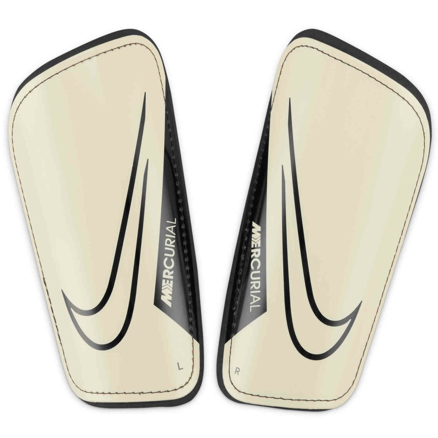 Soccer Equipment * | Nike Mercurial Hardshell Shin Guards Coconut Milk & Black Soccer Equipment