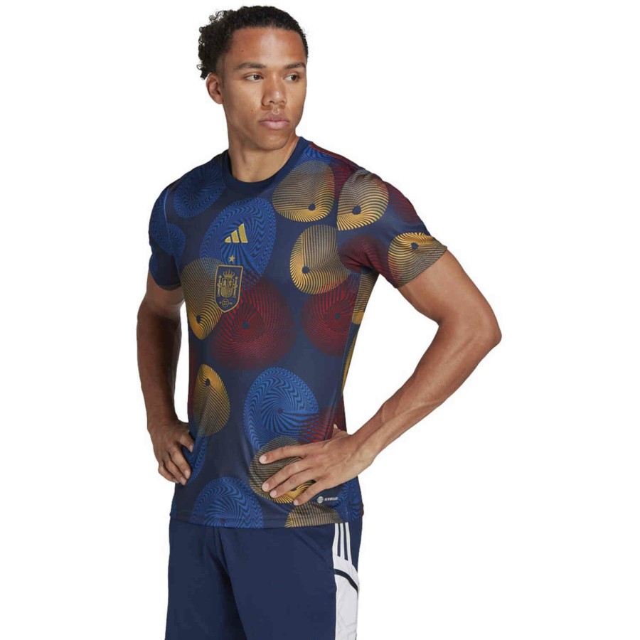 Soccer Apparel * | Adidas Spain Lifestyle Pre-Match Top 2022 Soccer Shirts