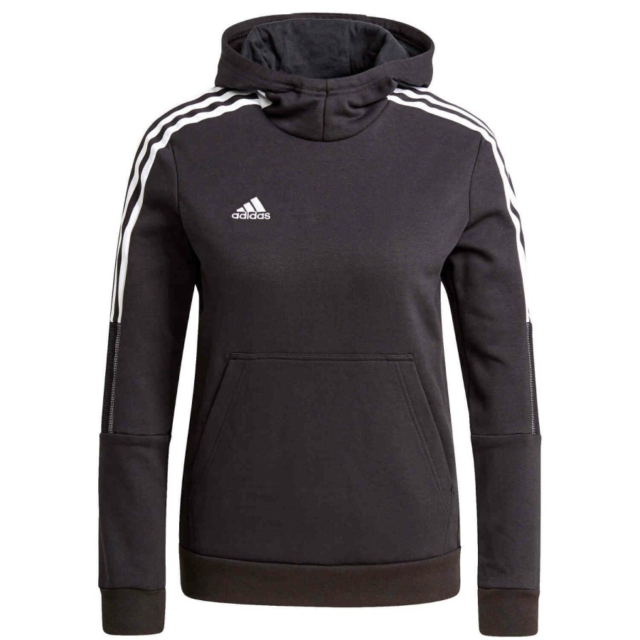 Soccer Apparel * | Kids Adidas Tiro21 Fleece Hoodie Black Jackets & Sweatshirts