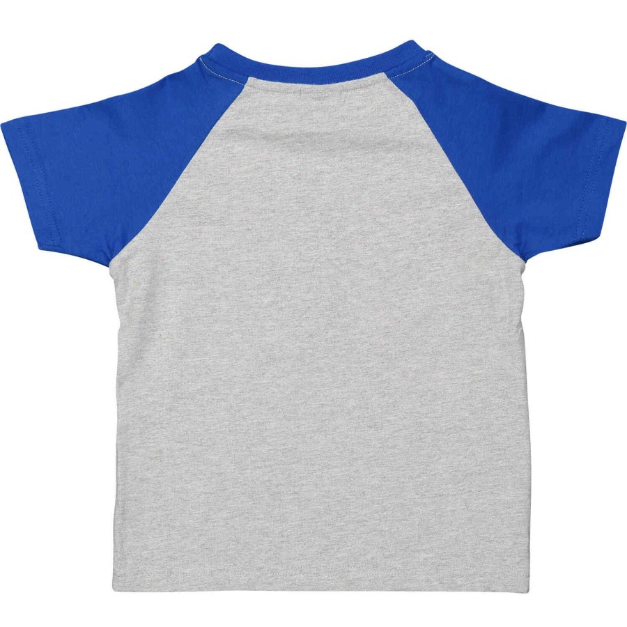 Soccer Apparel * | Kids Chelsea Mascot Tee Grey Melange/Royal Soccer Shirts