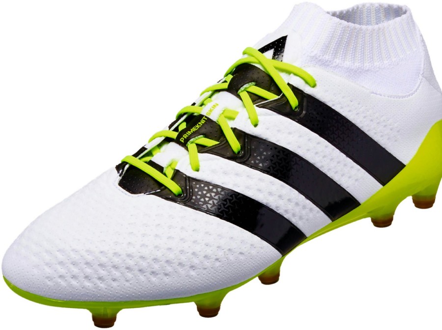 Soccer Shoes * | Adidas Womens Ace 16.1 Primeknit Fg/Ag White/Core Black Soccer Shoes