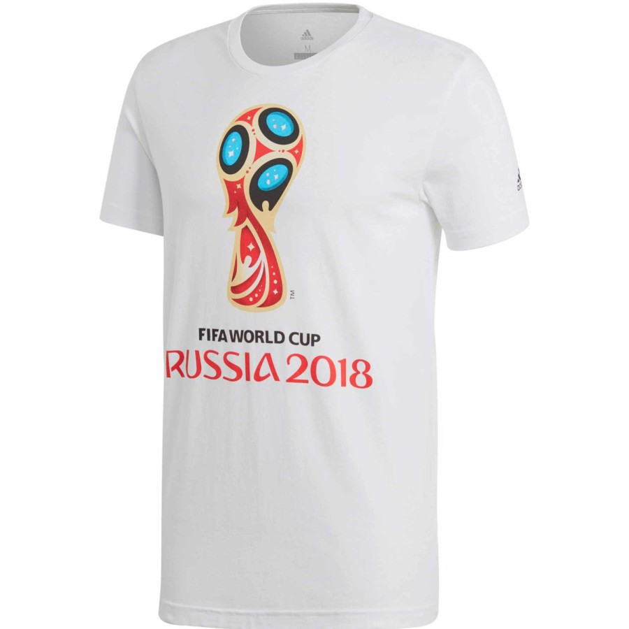 Soccer Apparel * | Adidas World Cup Emblem Tee White Soccer Shirts