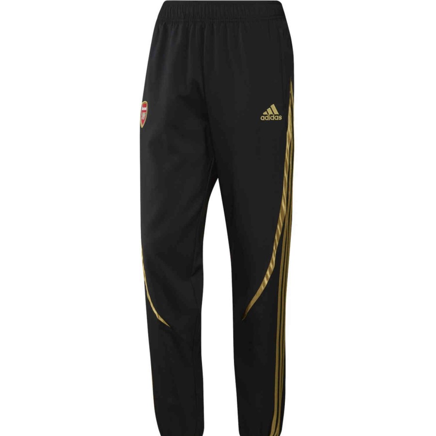 Soccer Apparel * | Adidas Arsenal Teamgeist Woven Pants Black Soccer Pants