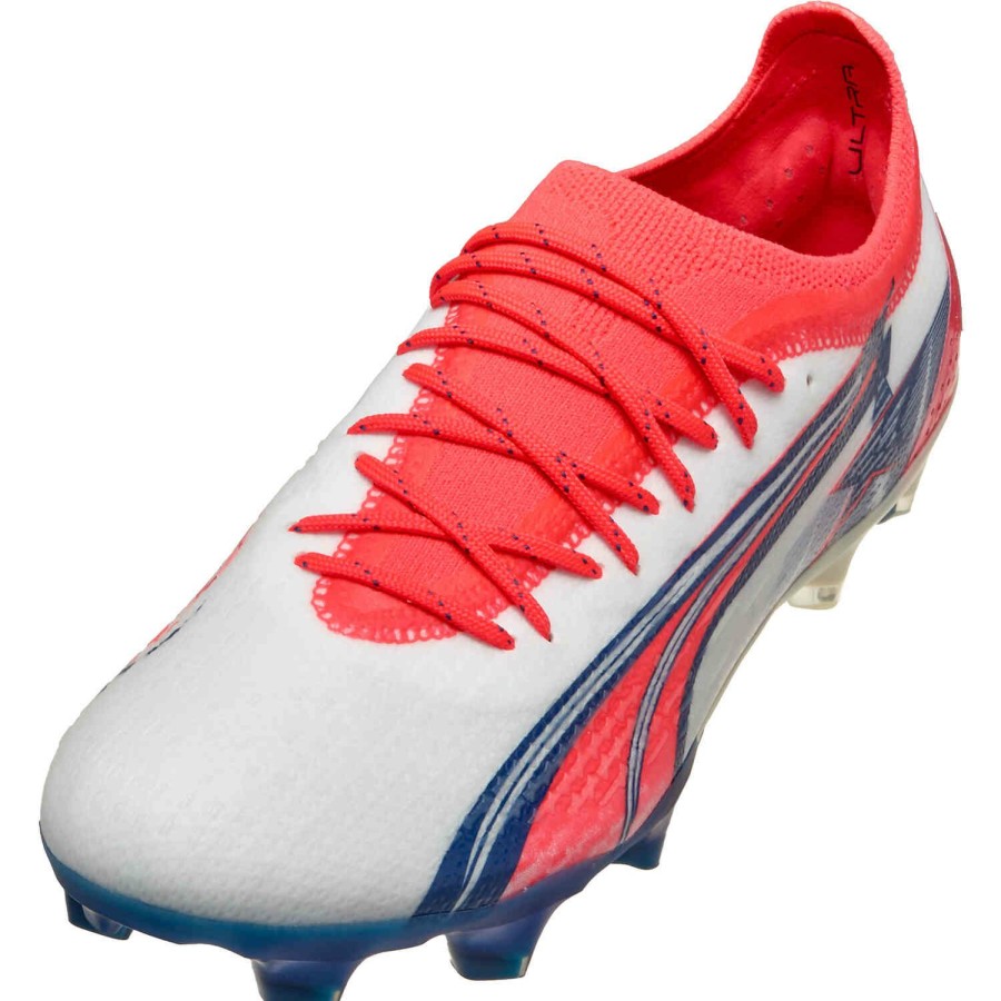 Soccer Shoes * | Puma Cp10 Ultra Ultimate Fg White Soccer Shoes