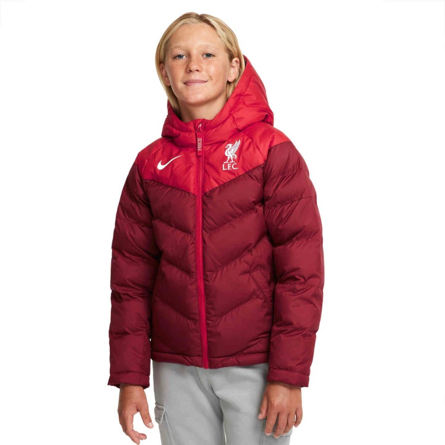 Soccer Apparel * | Kids Nike Liverpool Fill Jacket Team Red/Gym Red/White Jackets & Sweatshirts