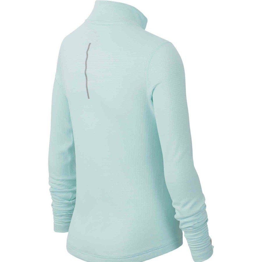 Soccer Apparel * | Girls Nike 1/2 Zip Training Top Teal Tint Soccer Shirts