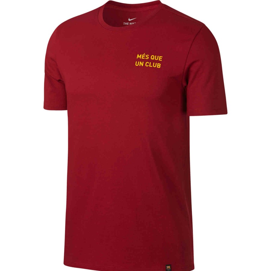 Soccer Apparel * | Nike Barcelona Squad Tee Noble Red Soccer Shirts