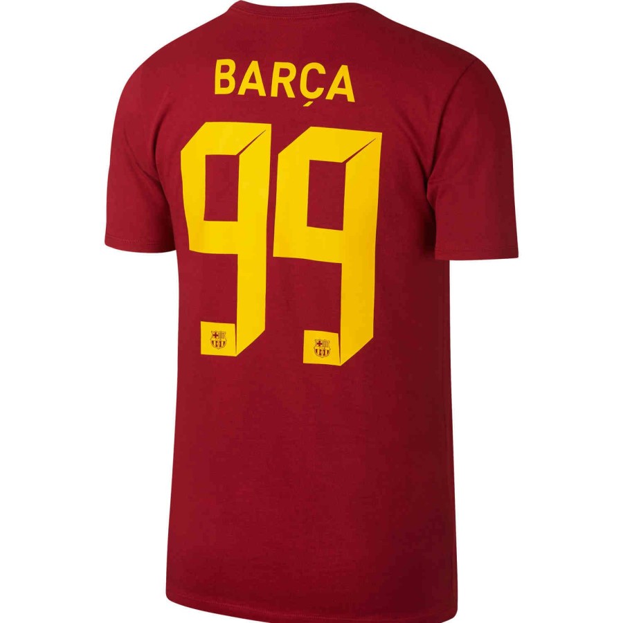 Soccer Apparel * | Nike Barcelona Squad Tee Noble Red Soccer Shirts