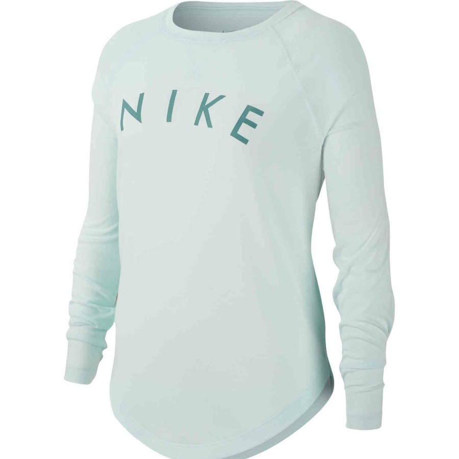 Soccer Apparel * | Girls Nike Dri-Fit L/S Tee Teal Tint/Mineral Teal Soccer Shirts