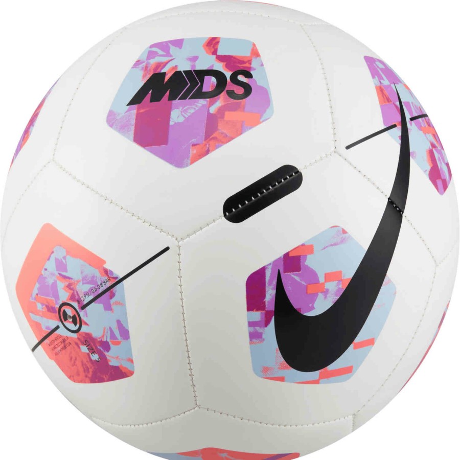 Soccer Equipment * | Nike Mds Mercurial Fade Soccer Ball White & Cobalt Bliss With Black Soccer Equipment