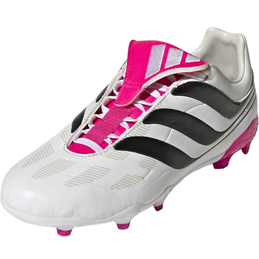 Soccer Shoes * | Kids Adidas Predator Precision.3 Fg White & Black With Team Shock Pink 2 Soccer Shoes