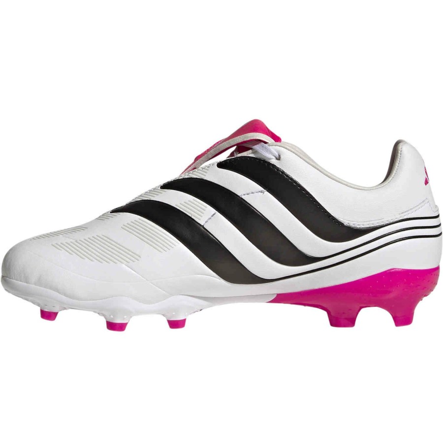 Soccer Shoes * | Kids Adidas Predator Precision.3 Fg White & Black With Team Shock Pink 2 Soccer Shoes