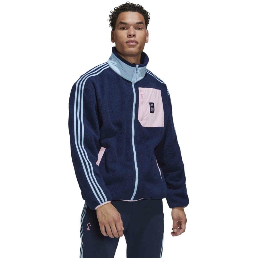 Soccer Apparel * | Adidas Arsenal Fleece Jacket Lifestyler Jackets & Sweatshirts